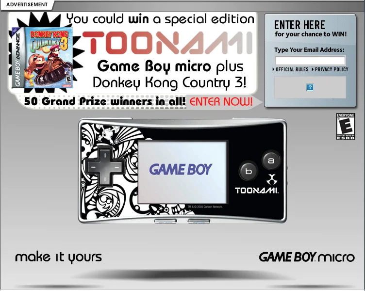 GAme Boy Micro Toonami