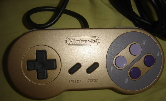 Here it is! The Golden SNES controller!