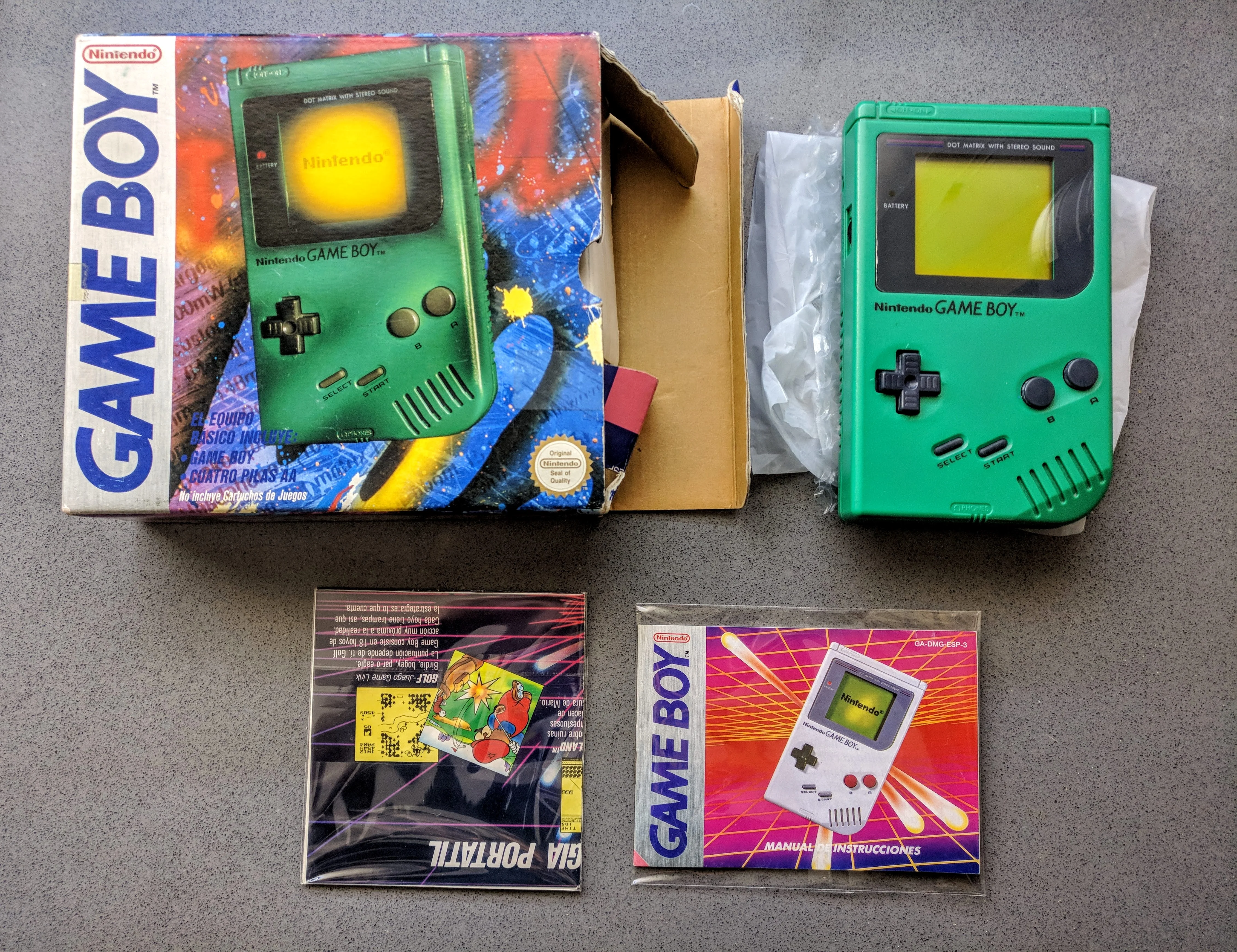 CV | Nintendo Game Boy Green Console [ES]