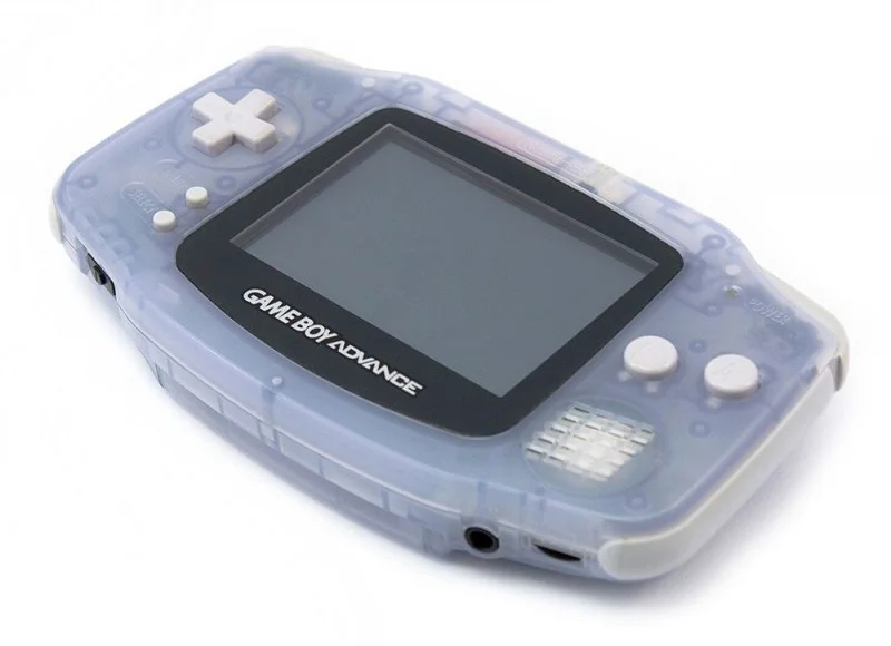 NEUF Game Boy Advance Gameboy GBA Advance Cache Pile "Glacier" Violet transparent 