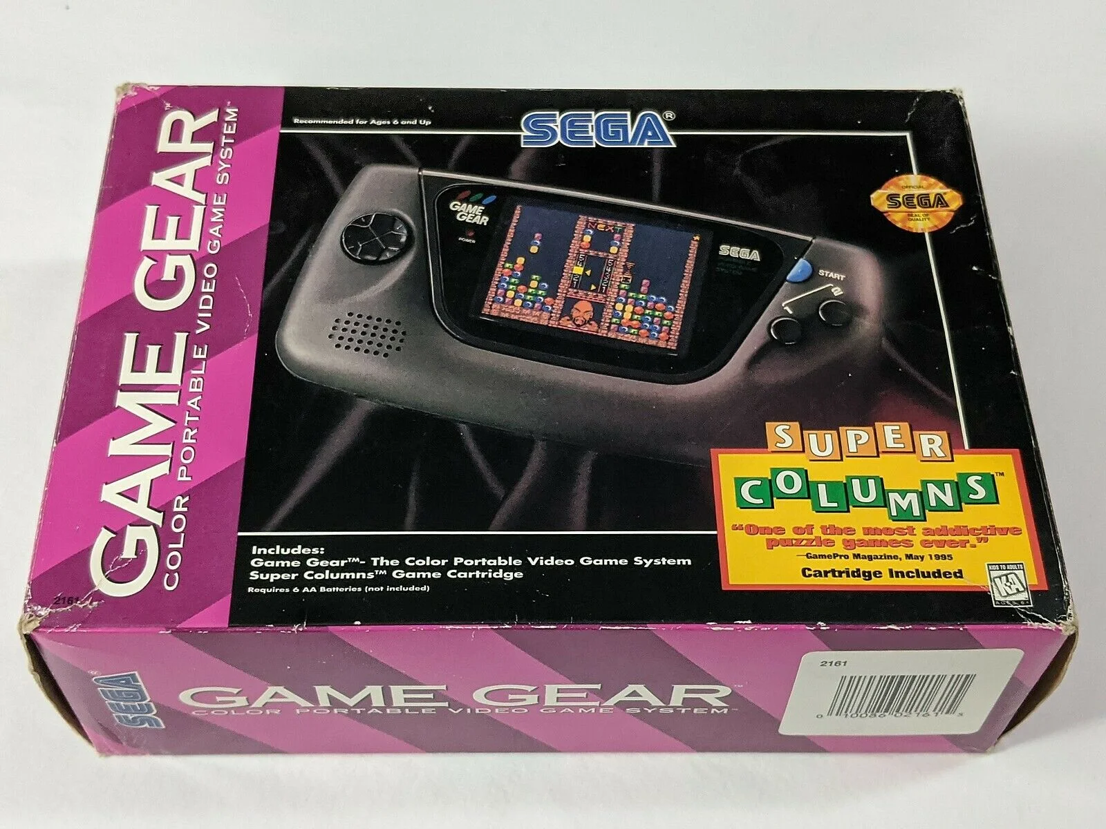 The colorful art of Super Columns also depicted on the game cover was a fantastic showcasing of Game Gear's capabilities.