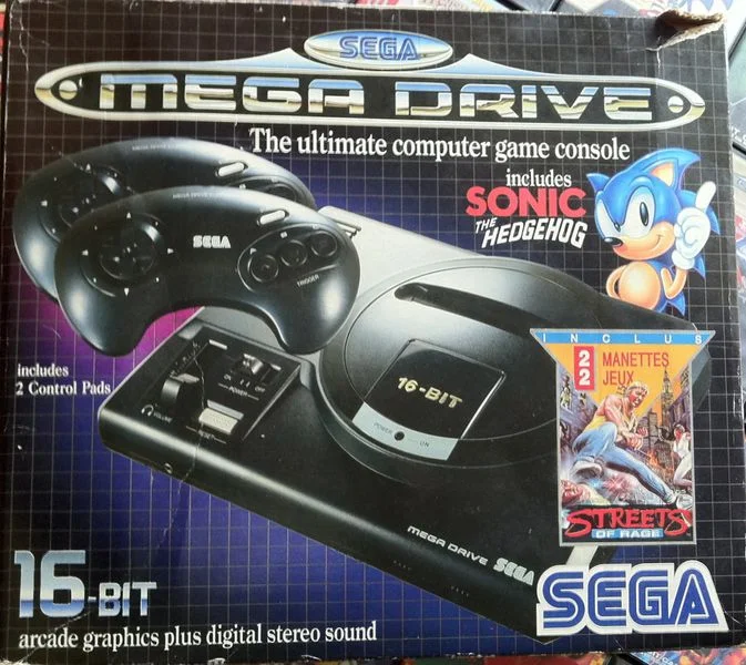 CV | Sega Mega Drive Sonic The Hedgehog + Streets of Rage Bundle