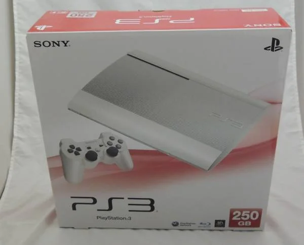 White Renewed Sony PlayStation 3 Super Slim 500GB Console Only 