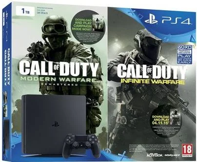 CV | Sony PlayStation Slim Call of Duty Modern Warfare + Infinite Warfare Bundle