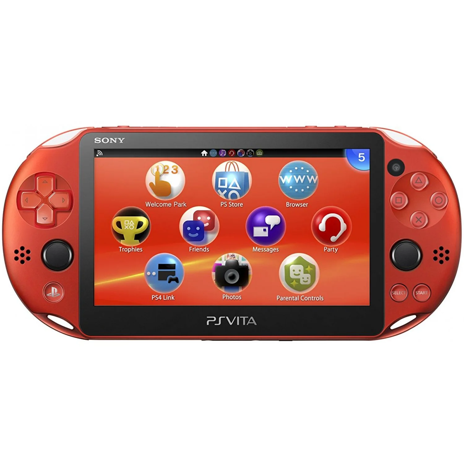 CV | Sony PS Vita Slim Metallic Red Console