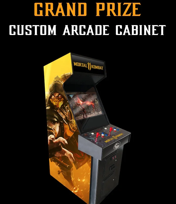 Cv Microsoft Xbox One X Custom Arcade Cabinet Mortal Kombat 11