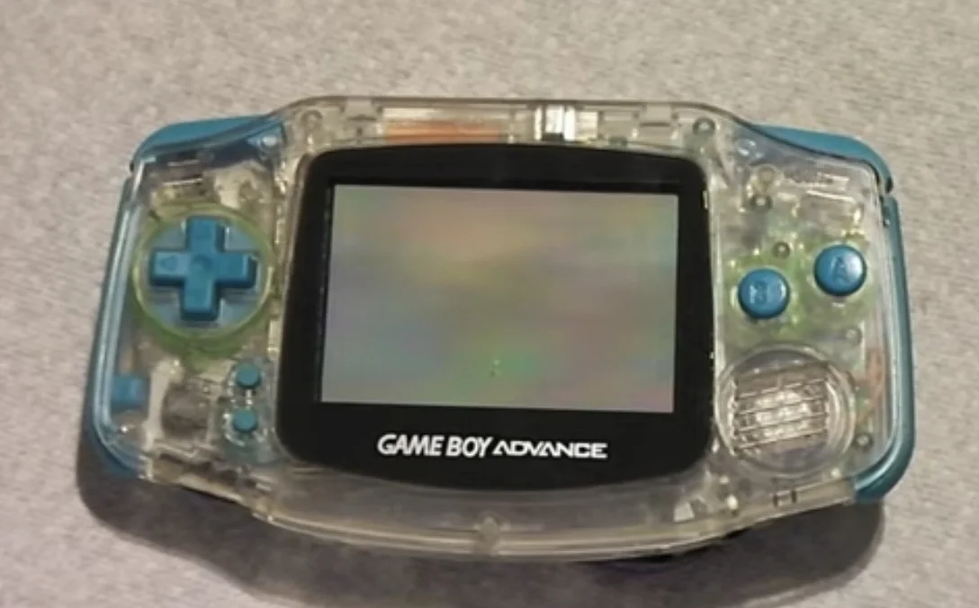 Clearblue Custodia Completa Schermo Compatibile Game Boy Colore Mario Clear Blue Nuovo / 